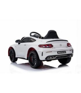 Voiture électrique 12V Mercedes C63 Blanche - Pack Luxe
