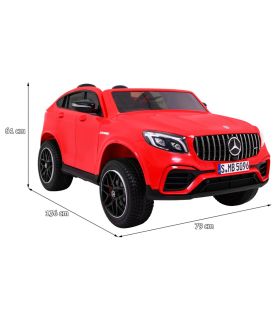 Voiture électrique 2 places 2 x 12V Mercedes GLC 63S Rouge - Pack Luxe