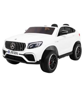 Voiture électrique 2 places 2 x 12V Mercedes GLC 63S Blanc - Pack Luxe