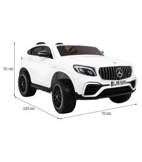 Voiture électrique 2 places 2 x 12V Mercedes GLC 63S Blanc - Pack Luxe