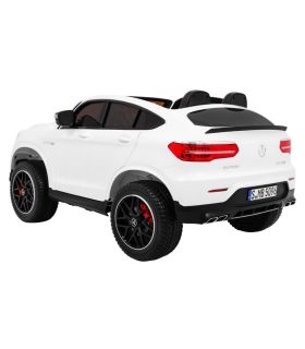 Voiture électrique 2 places 2 x 12V Mercedes GLC 63S Blanc - Pack Luxe
