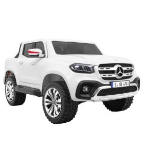 Voiture électrique 2 places 2 x 12V Mercedes X Blanc - Pack Luxe