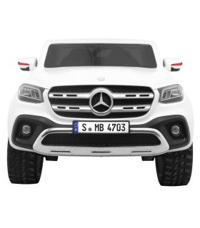 Voiture électrique 2 places 2 x 12V Mercedes X Blanc - Pack Luxe
