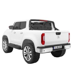 Voiture électrique 2 places 2 x 12V Mercedes X Blanc - Pack Luxe