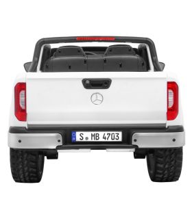 Voiture électrique 2 places 2 x 12V Mercedes X Blanc - Pack Luxe
