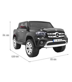 Voiture électrique 2 places 2 x 12V Mercedes X Noire - Pack Luxe