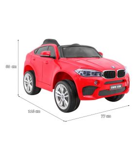 BMW électrique X6 M Rouge pour enfant - voiture électrique 12V enfant- Pack Luxe