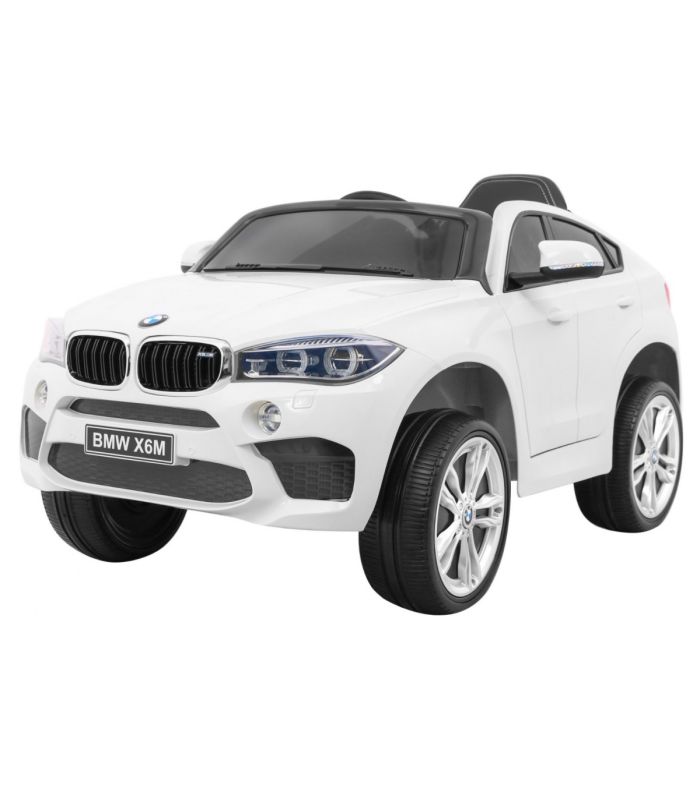 Voiture électrique 12V pour enfant - BMW X6 M Blanche - Pack Luxe