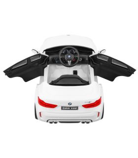 Voiture électrique 12V pour enfant - BMW X6 M Blanche - Pack Luxe