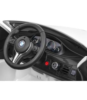 Voiture électrique 12V pour enfant - BMW X6 M Blanche - Pack Luxe