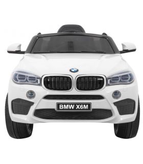 Voiture électrique 12V pour enfant - BMW X6 M Blanche - Pack Luxe