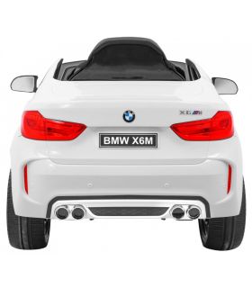Voiture électrique 12V pour enfant - BMW X6 M Blanche - Pack Luxe