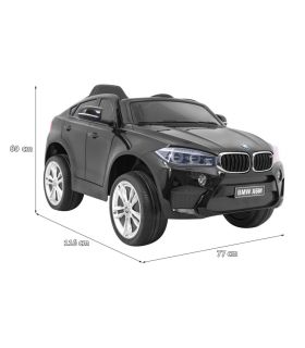 Voiture électrique enfant 12V BMW X6 M Noire - Pack Luxe