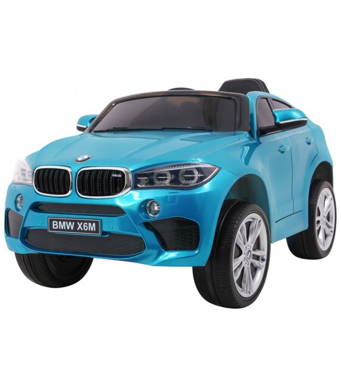 Voiture électrique 12V BMW X6 M Bleue Métallisée- Pack Luxe