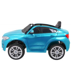 Voiture électrique 12V BMW X6 M Bleue Métallisée- Pack Luxe