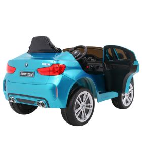 Voiture électrique 12V BMW X6 M Bleue Métallisée- Pack Luxe