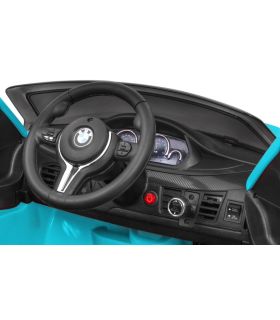 Voiture électrique 12V BMW X6 M Bleue Métallisée- Pack Luxe