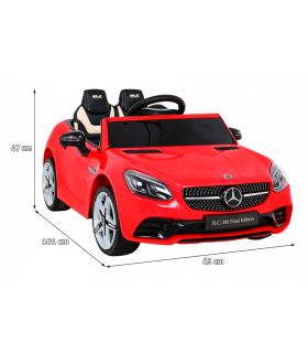 Voiture électrique enfant 12V Mercedes SLC300 Rouge - Pack Luxe