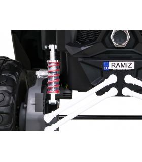 Voiture électrique 2 places 24V Buggy UTV-MX II Blanche - Pack Luxe