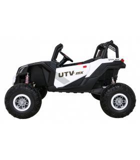 Voiture électrique 2 places 24V Buggy UTV-MX II Blanche - Pack Luxe