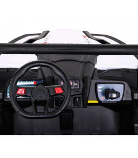 Voiture électrique 2 places 24V Buggy UTV-MX II Blanche - Pack Luxe