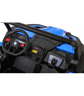 Voiture électrique 2 places 24V Buggy UTV-MX II Bleu - Pack Luxe