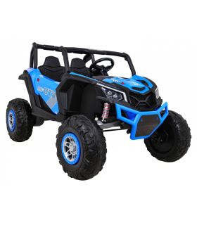 Voiture électrique 2 places 24V Buggy UTV-MX II Bleu - Pack Luxe