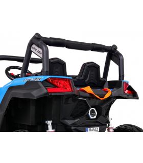Voiture électrique 2 places 24V Buggy UTV-MX II Bleu - Pack Luxe