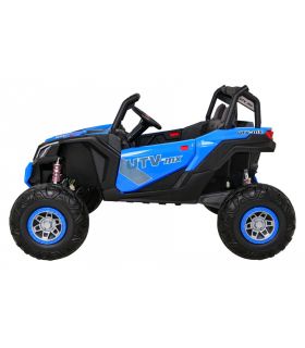 Voiture électrique 2 places 24V Buggy UTV-MX II Bleu - Pack Luxe