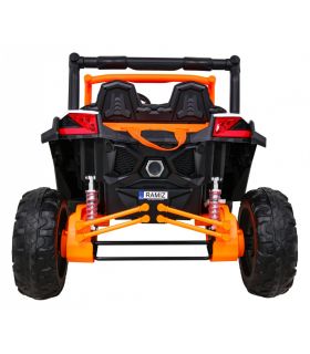 Voiture électrique 2 places 24V Buggy UTV-MX II Blanche et Orange - Pack Luxe