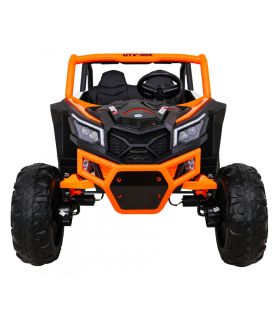Voiture électrique 2 places 24V Buggy UTV-MX II Blanche et Orange - Pack Luxe