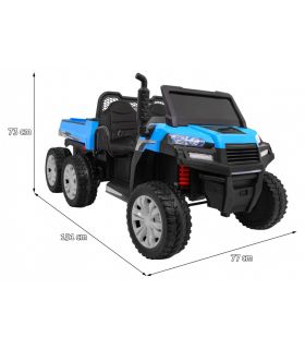 Camion électrique 2 places 2 x 12V A730 Bleu - Pack Luxe