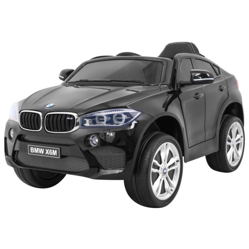 Voiture électrique 12v bmw x6 m noire métallisée - pack luxe