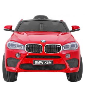 Voiture électrique 12V BMW X6 M Rouge Métallisée - Pack Luxe