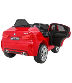 Voiture électrique 12V BMW X6 M Rouge Métallisée - Pack Luxe