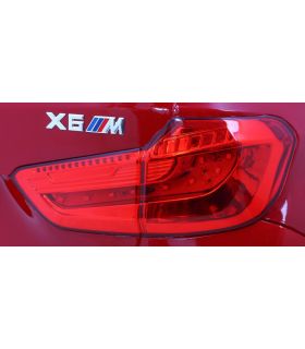 Voiture électrique 12V BMW X6 M Rouge Métallisée - Pack Luxe