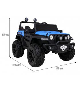 Voiture électrique 2 places Jeep Master HC8988 Bleue - Pack Luxe