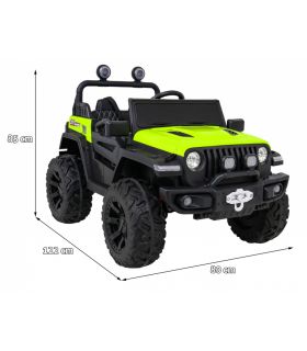 Voiture électrique 2 places Jeep Master HC8988 Verte - Pack Luxe