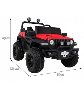 Voiture électrique 2 places Jeep Master HC8988 Rouge - Pack Luxe