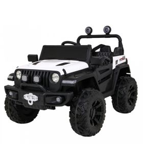 Voiture électrique 2 places Jeep Master HC8988 Blanche - Pack Luxe