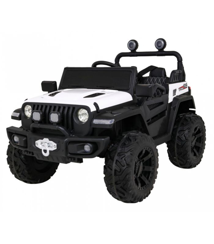 Voiture électrique 2 places Jeep Master HC8988 Blanche - Pack Luxe