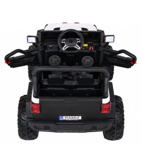 Voiture électrique 2 places Jeep Master HC8988 Blanche - Pack Luxe