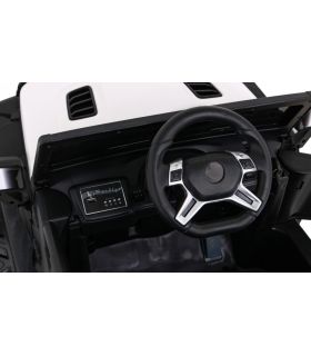 Voiture électrique 2 places Jeep Master HC8988 Blanche - Pack Luxe