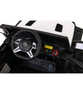 Voiture électrique 2 places Jeep Master HC8988 Blanche - Pack Luxe