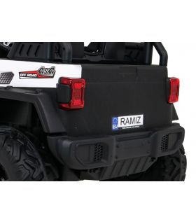 Voiture électrique 2 places Jeep Master HC8988 Blanche - Pack Luxe