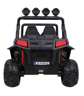 Voiture électrique 2 places 2 x 12V Buggy S2588 Bleu - Pack Luxe