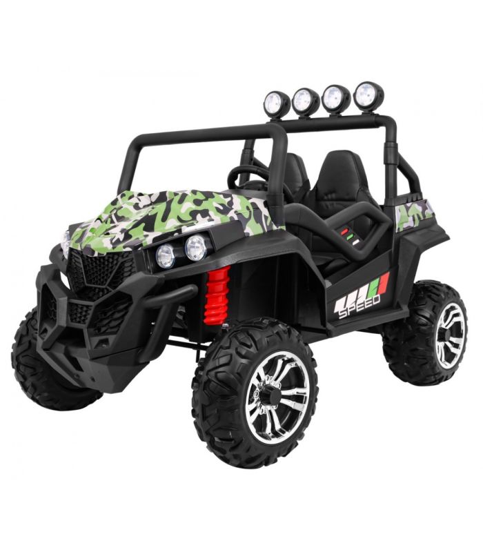 Voiture électrique 2 places 2 x 12V Buggy S2588 Militaire - Pack Luxe