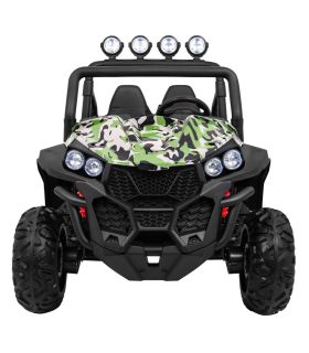 Voiture électrique 2 places 2 x 12V Buggy S2588 Militaire - Pack Luxe