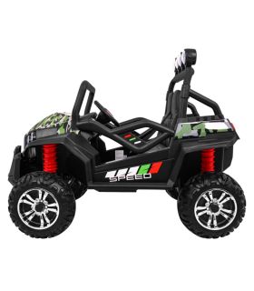 Voiture électrique 2 places 2 x 12V Buggy S2588 Militaire - Pack Luxe