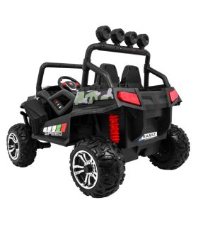 Voiture électrique 2 places 2 x 12V Buggy S2588 Militaire - Pack Luxe